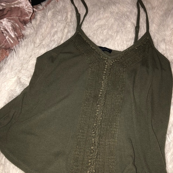 American Eagle Outfitters Tops - Olive green American Eagle top
